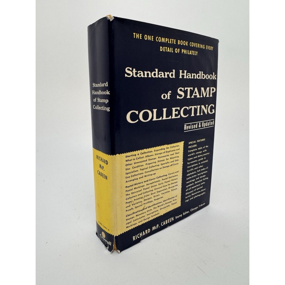 Sandard Handbook Of Stamp Collecting Richard McP. Cabeen 1965 Vintage Revised Ed